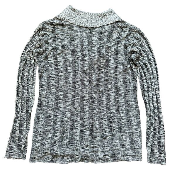Say What? Cardigan Sweater Womens M Gray Knit Open Front Long Sleeve Medium Top - Picture 3 of 7